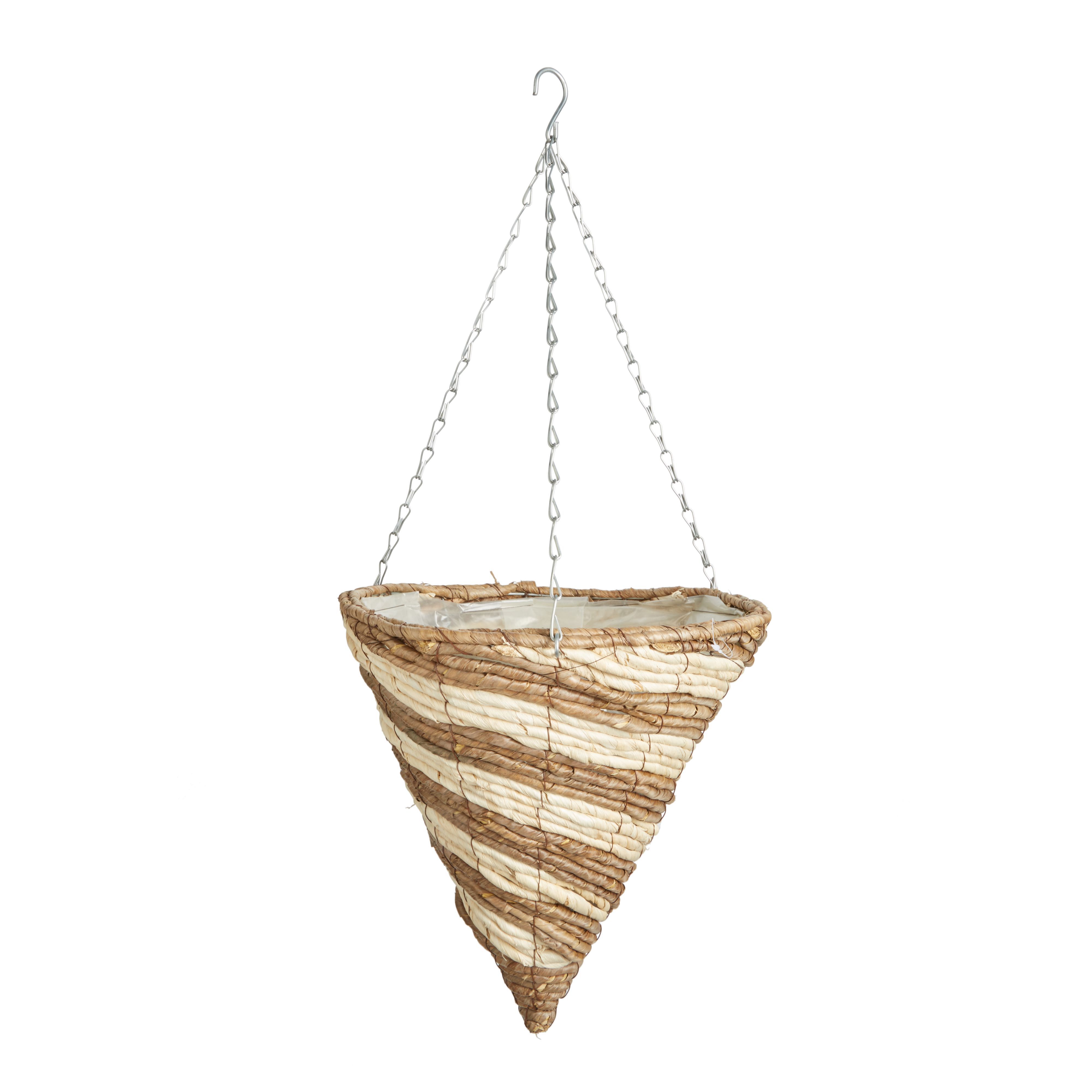 Gardman Spiral Banana Leaf Hanging Basket, 35.56Cm | Compare The Build