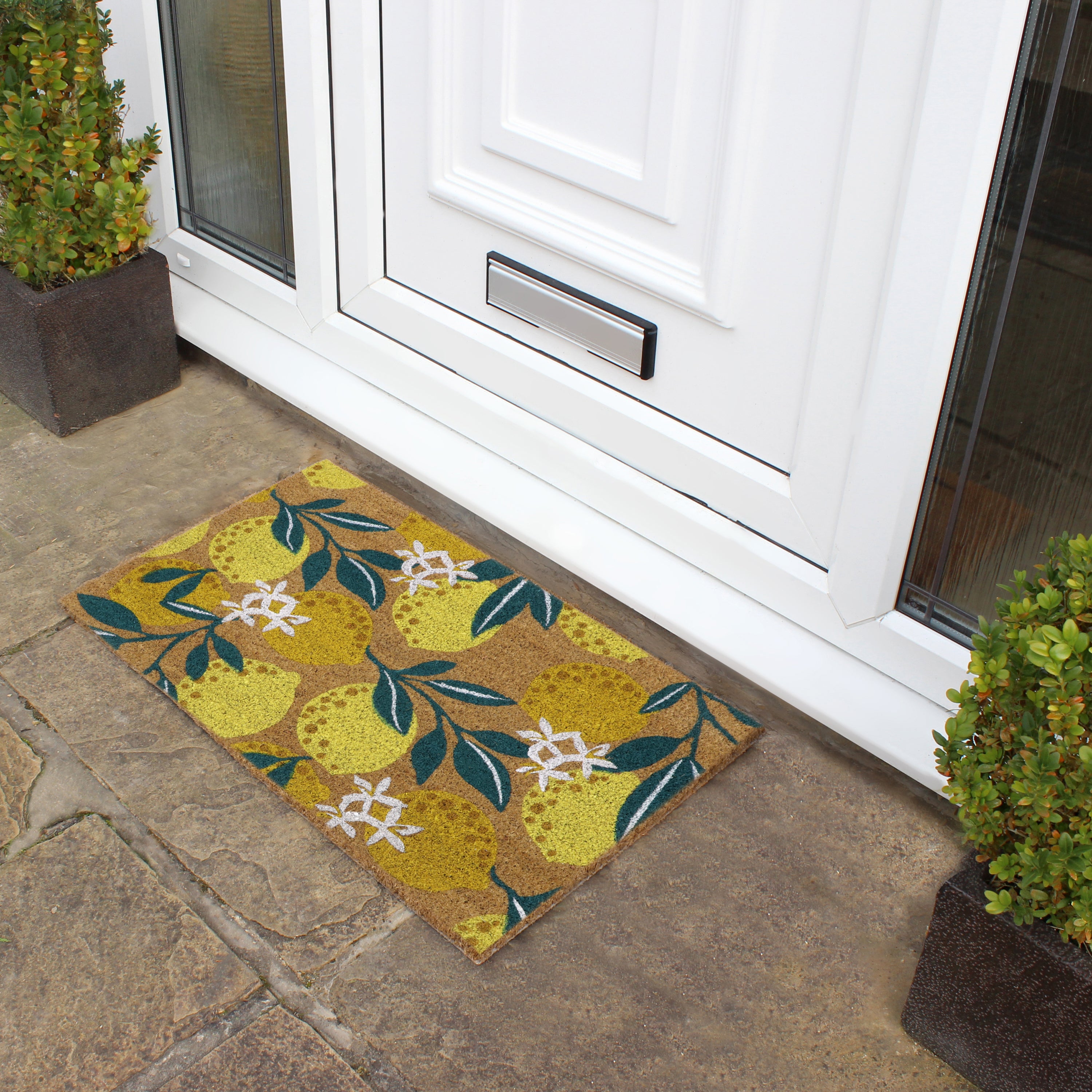 JVL Eco Latex Lemons Coir Doormat Yellow Price Comparisons | Compare The Build