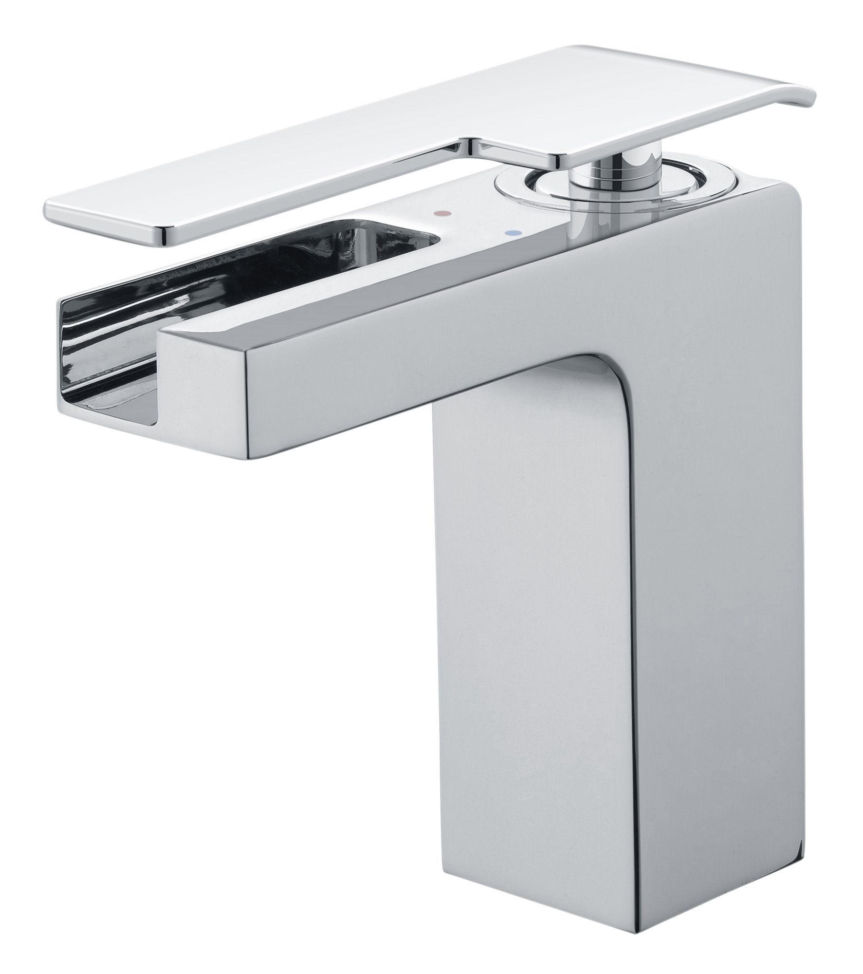 Evelyn 1 Lever Chrome Effect Waterfall Basin Mono Mixer Tap Price Comparisons | Compare The Build