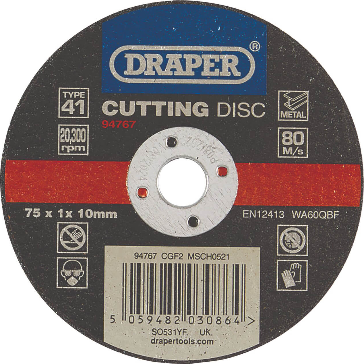 Draper Metal Cutting Disc 75mm 1mm 10mm Price Comparisons | Compare The Build