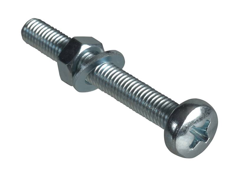 ForgeFix FORFPMSPH540 Machine Screw Pozi Compatible Pan Head ZP M5 x 40mm Forge Pack 6 Price Comparisons | Compare The Build