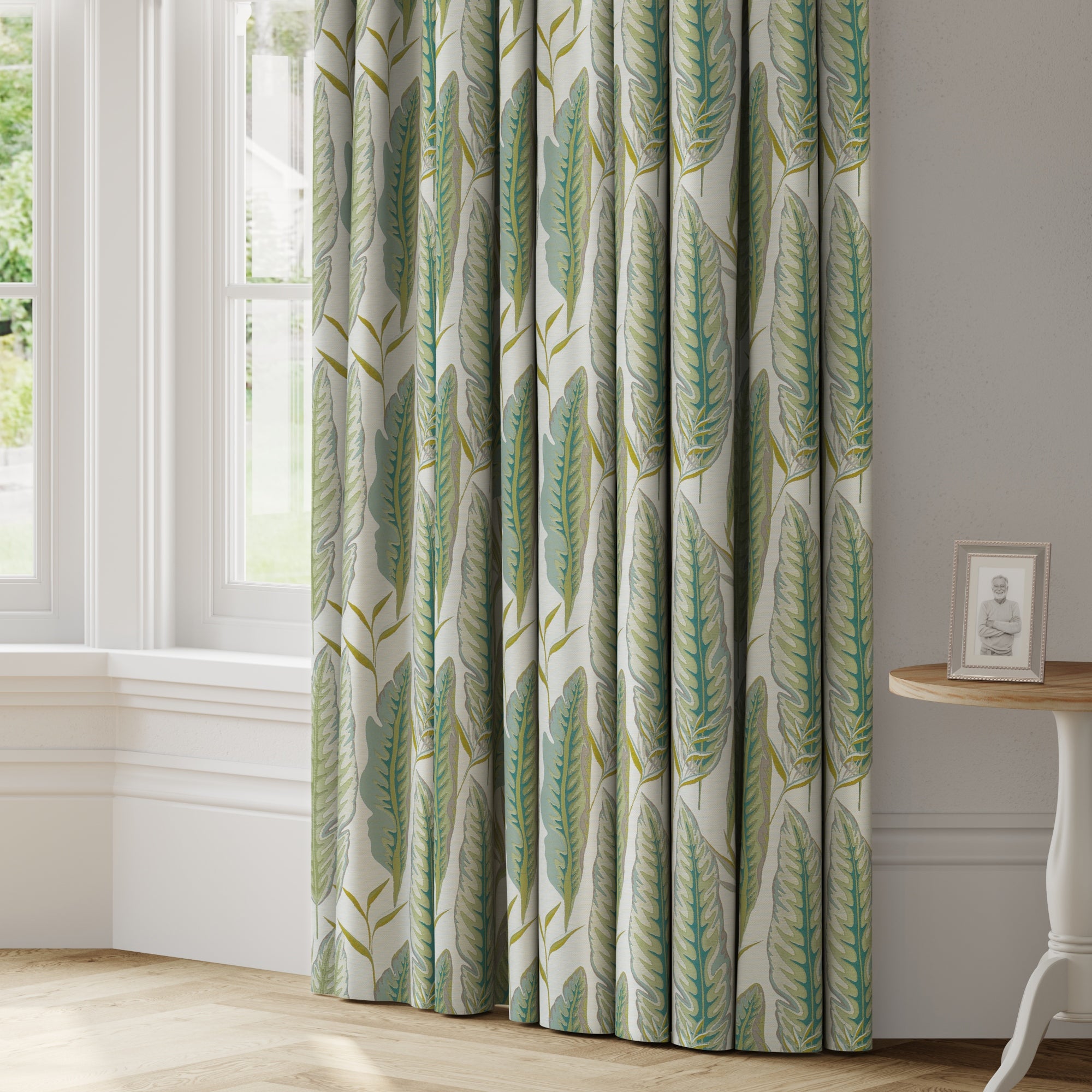 Brodsworth Made to Measure Curtains Green/White Price Comparisons | Compare The Build