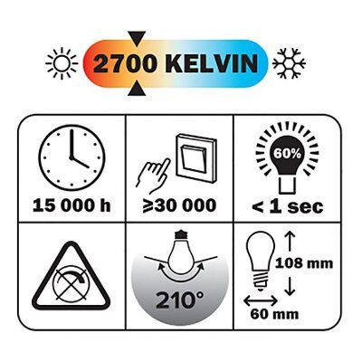 Diall E27 5.8W 470Lm Classic Led Light Bulb Price Comparisons | Compare The Build