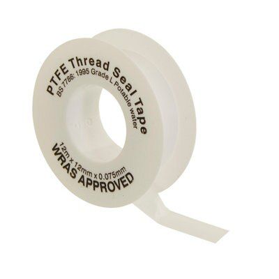 Plumbsure White Ptfe Tape (L)12M (W)12mm, Pack Of 10 Price Comparisons | Compare The Build