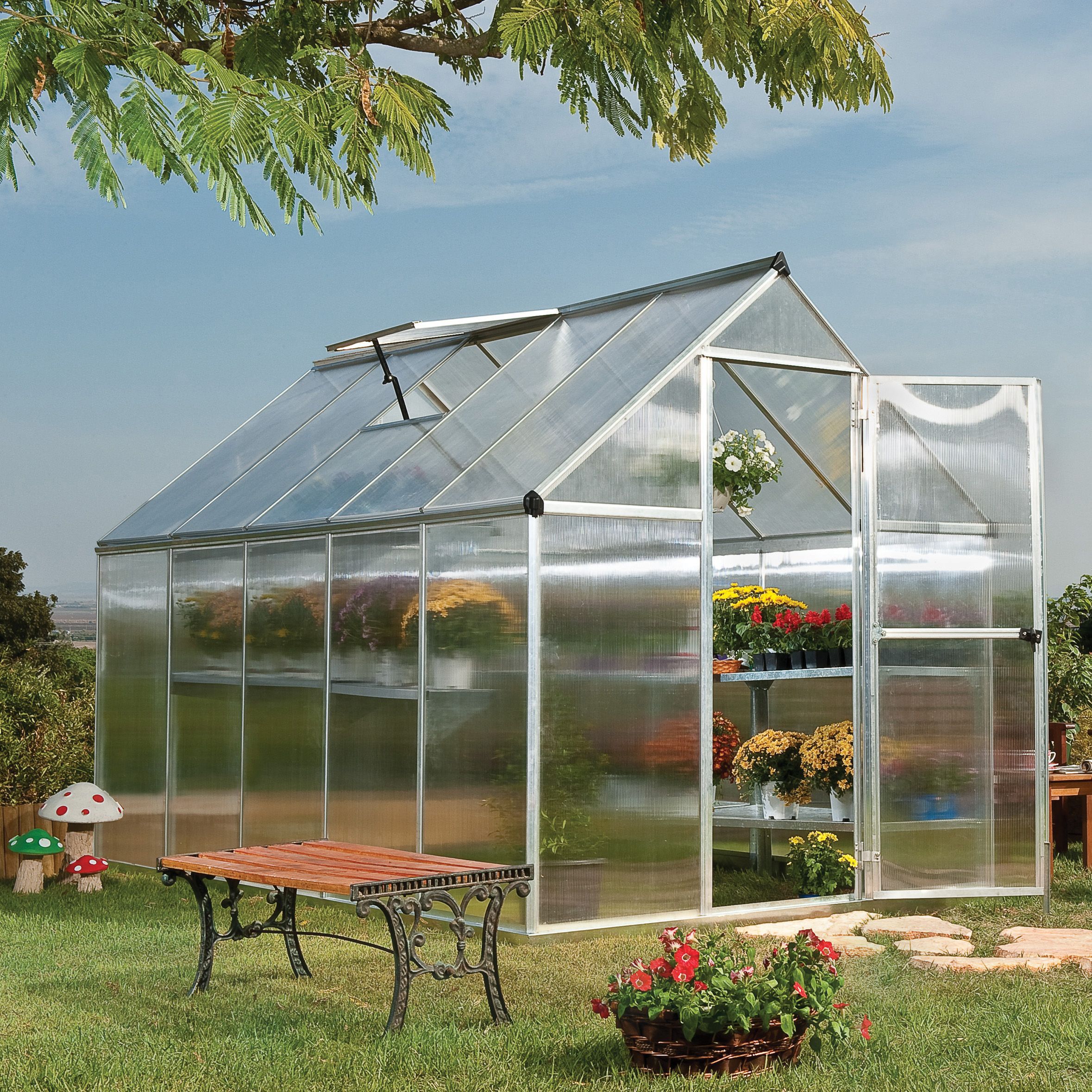 Palram - Canopia Mythos 6X10 Greenhouse Price Comparisons | Compare The Build