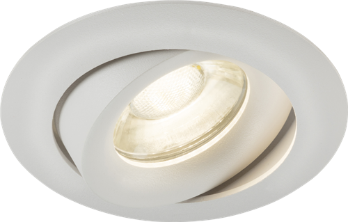 KnightsBridge Odina Single Tilt Round Downlight White Price Comparisons | Compare The Build