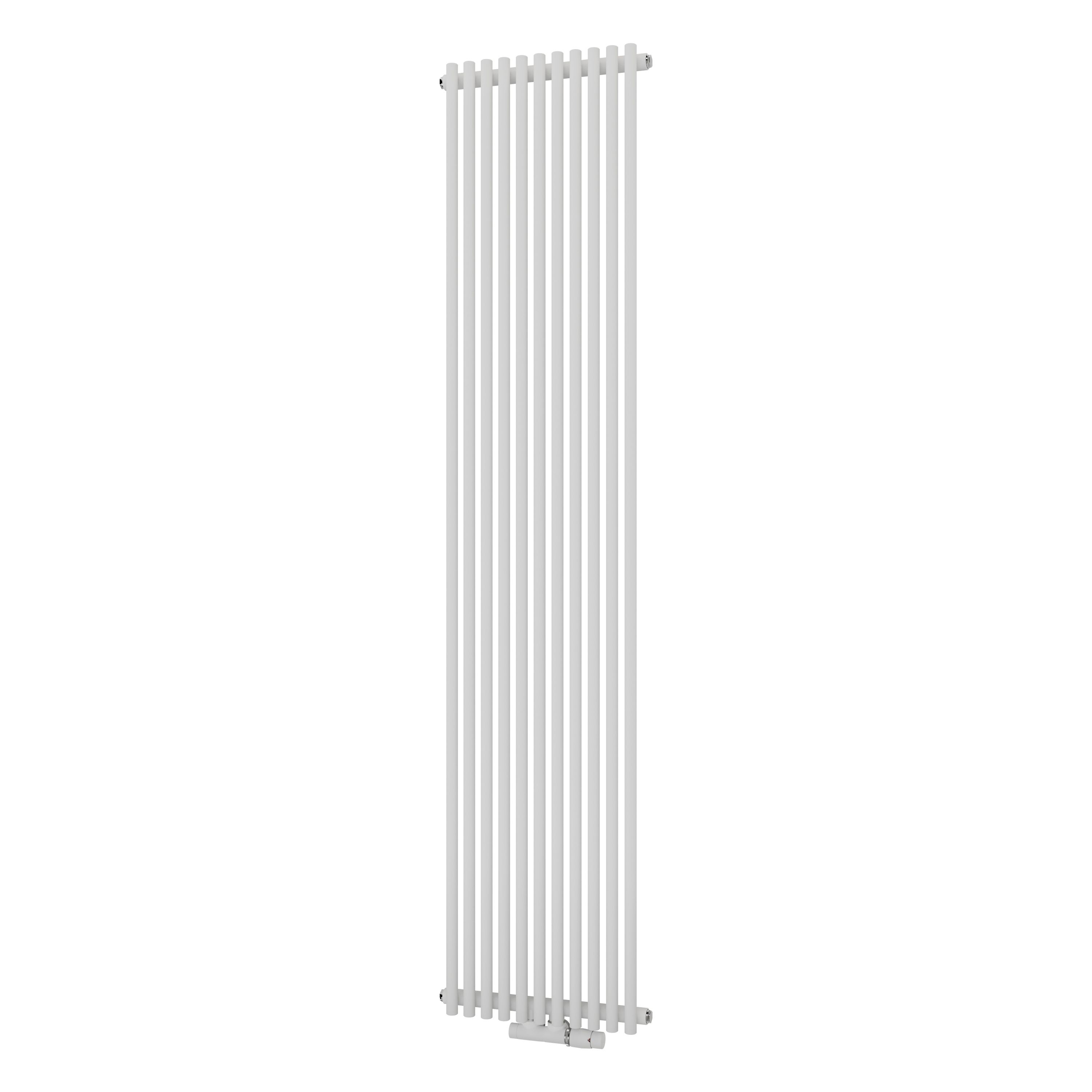 Ximax Gamba Satin White Vertical Designer Radiator, (W)400mm X (H)1800mm Price Comparisons | Compare The Build