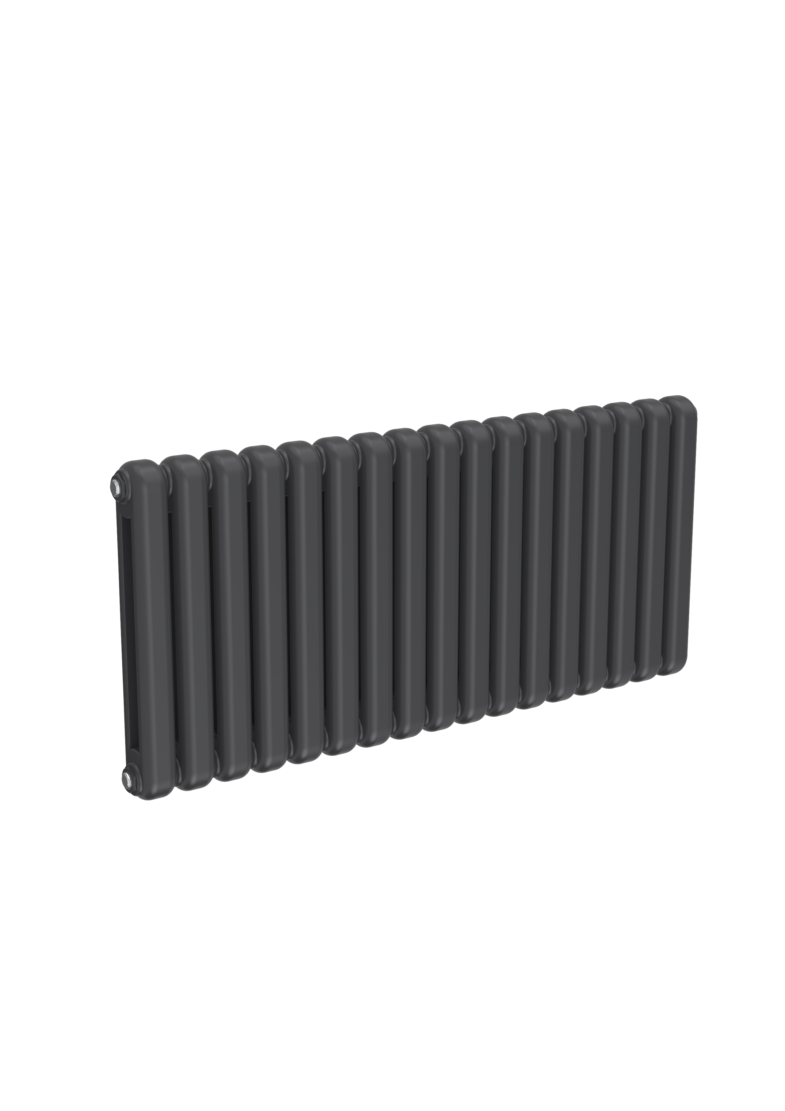 Reina Coneva Column Horizontal Radiator, Anthracite, 550mm x 1210mm - Double Panel Price Comparisons | Compare The Build