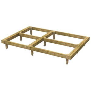 Power Sheds 7 x 5ft Pressure Treated Garden Building Base Kit | Compare The Build