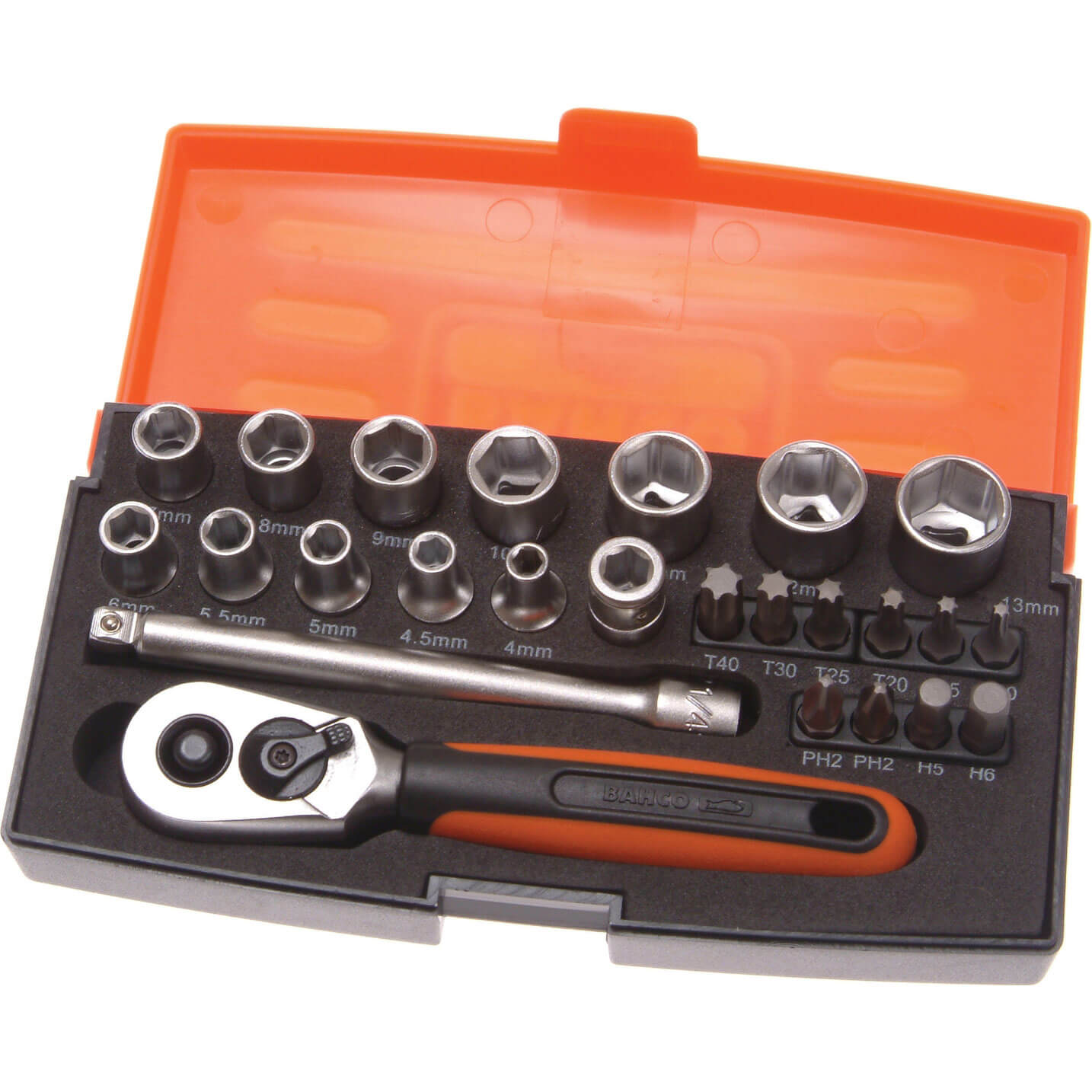 Bahco SL25 25 Piece 1/4In Drive Socket Set 1/4" Price Comparisons | Compare The Build