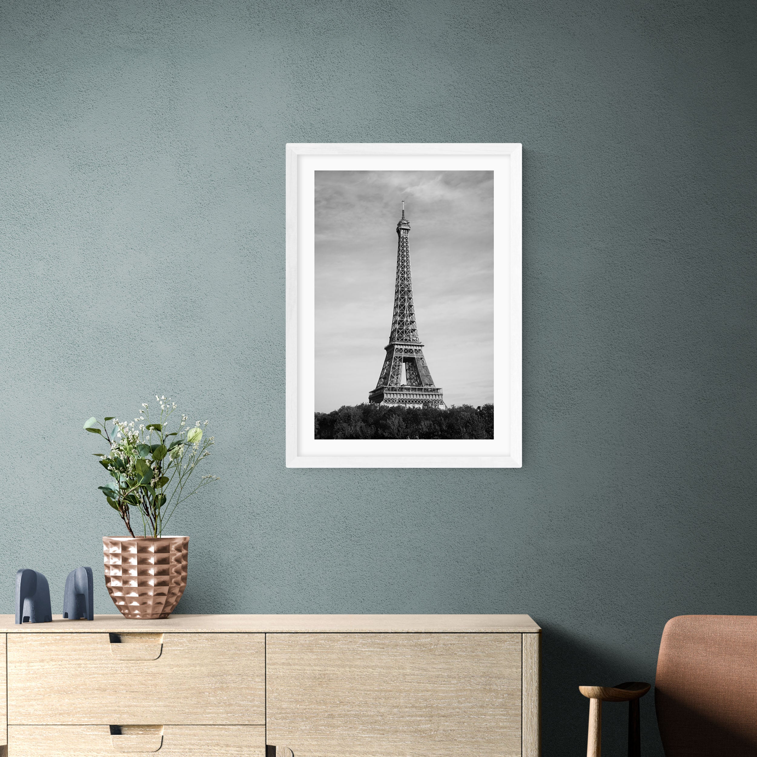 East End Prints Eiffel Tower, Pairs (Monochrome) I Print by 1x Gallery Black and white Price Comparisons | Compare The Build