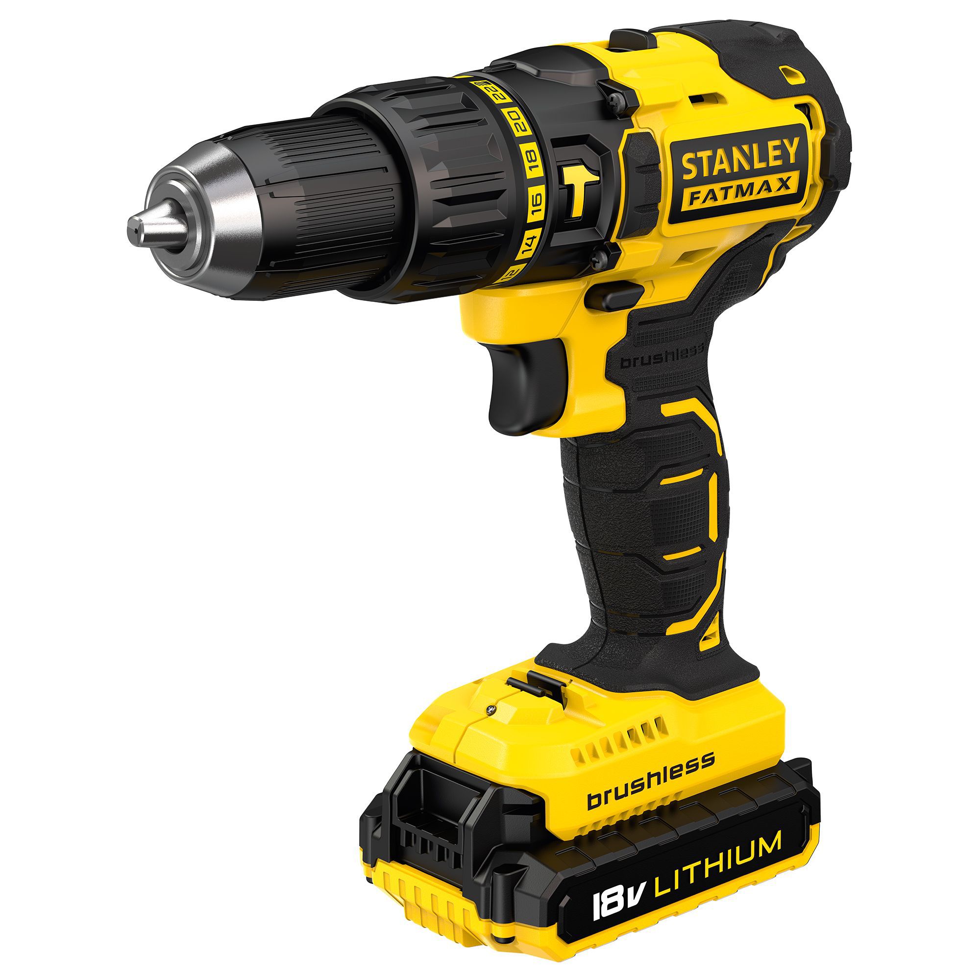 Stanley Fatmax 18V 2Ah Li-Ion Cordless Brushless Combi Drill Fmc628D2K-Bqgb - 2 Batteries Included Price Comparisons | Compare The Build