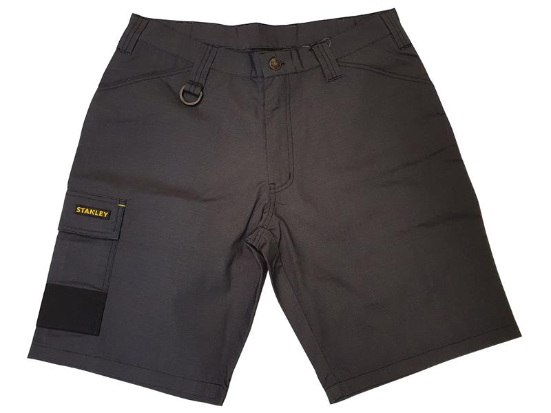 STANLEY® Clothing STCTUSCON34 Tucson Cargo Shorts Grey Rip-Stop Waist 34in | Compare The Build