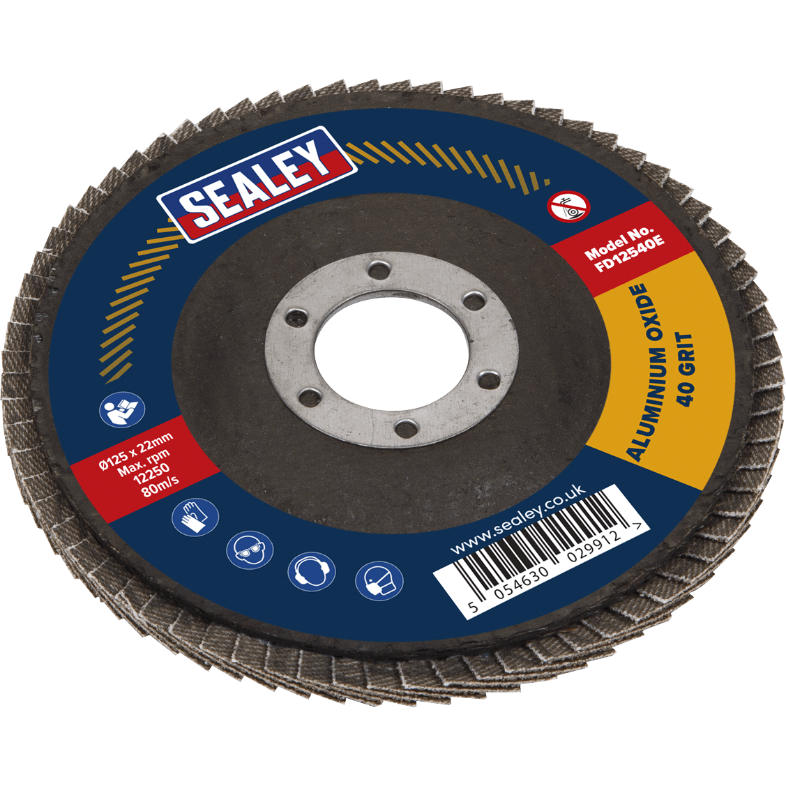 Sealey Aluminium Abrasive Flap Disc 125mm 40g | Compare The Build