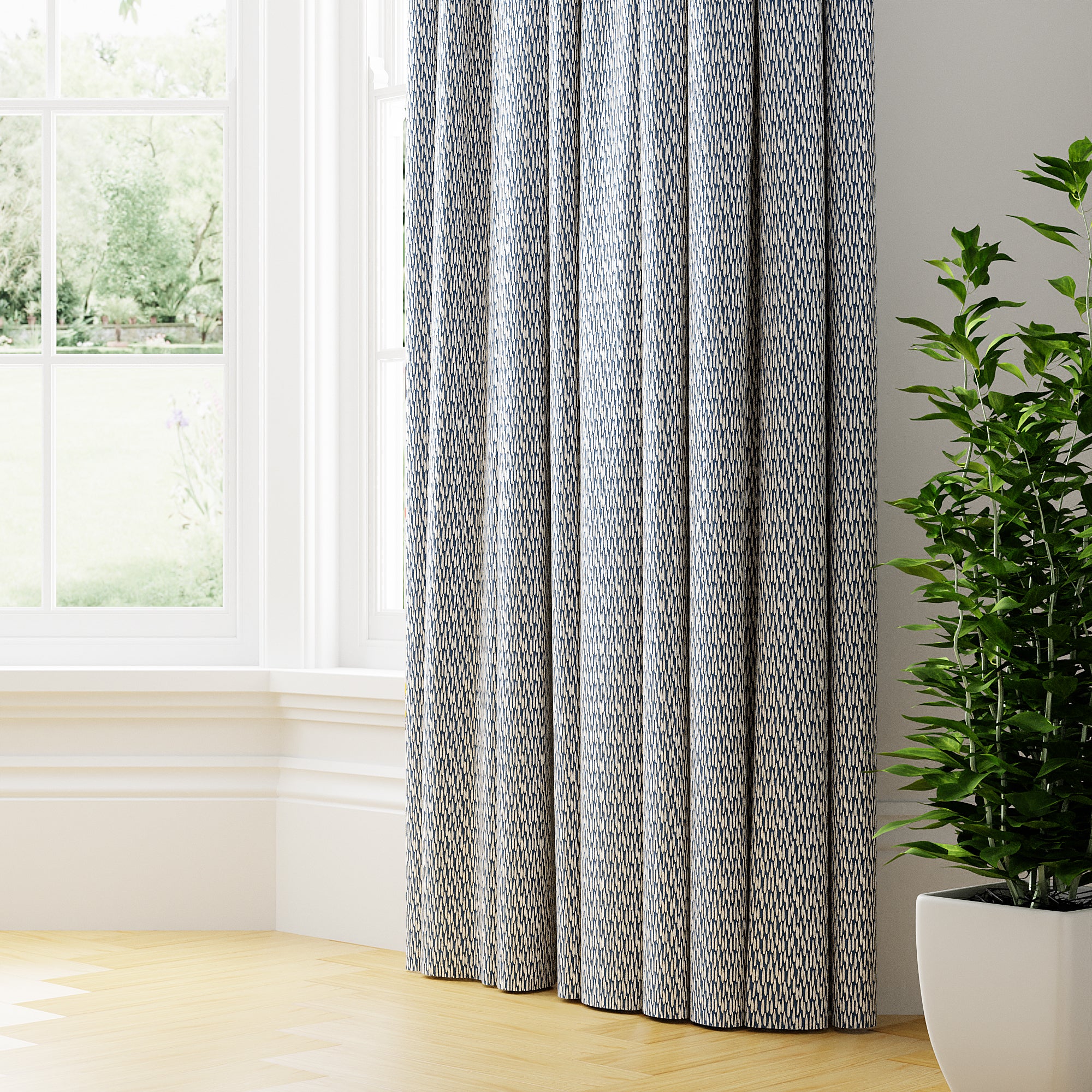 Astrid Made to Measure Curtains Blue Price Comparisons | Compare The Build