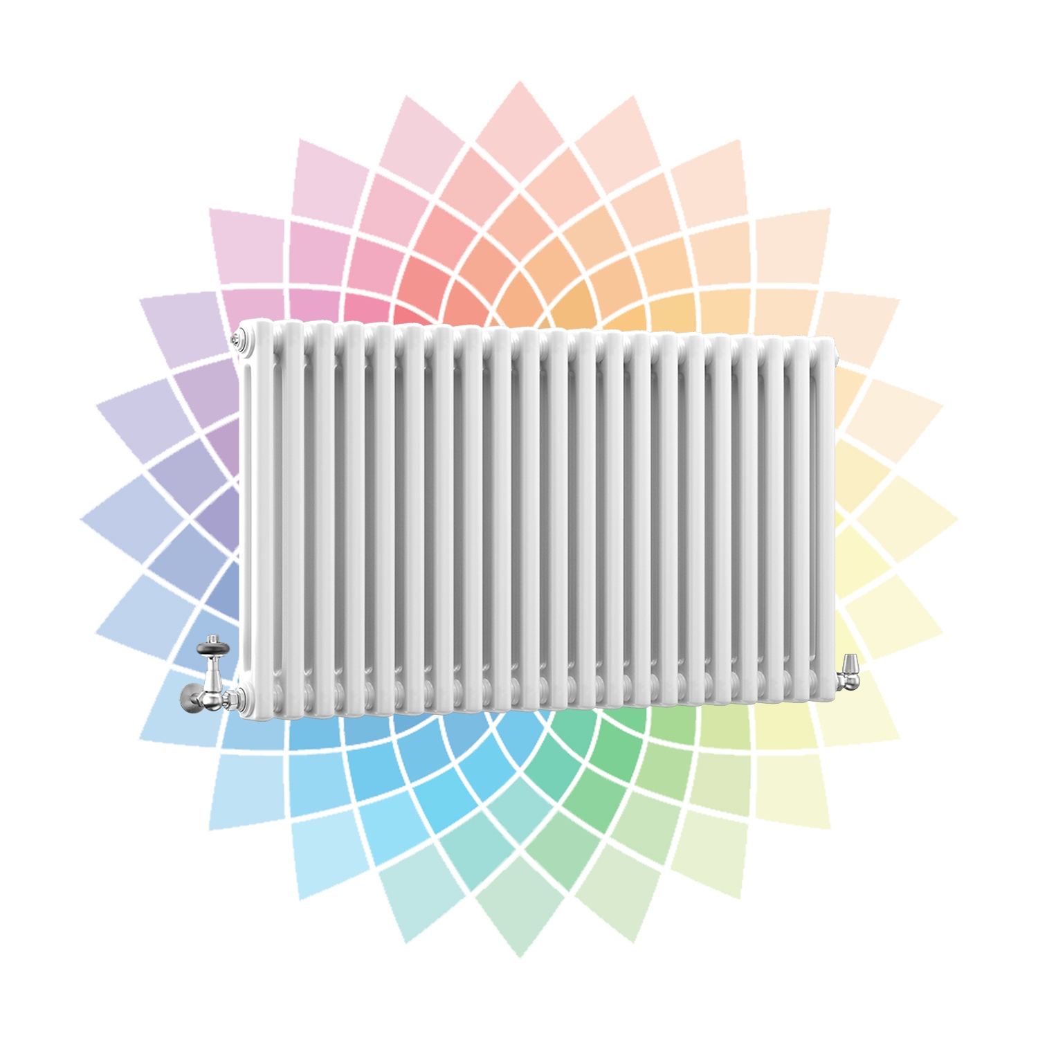 DQ Modus 2 Column Horizontal Radiator, Custom Colour, 600mm x 806mm Price Comparisons | Compare The Build