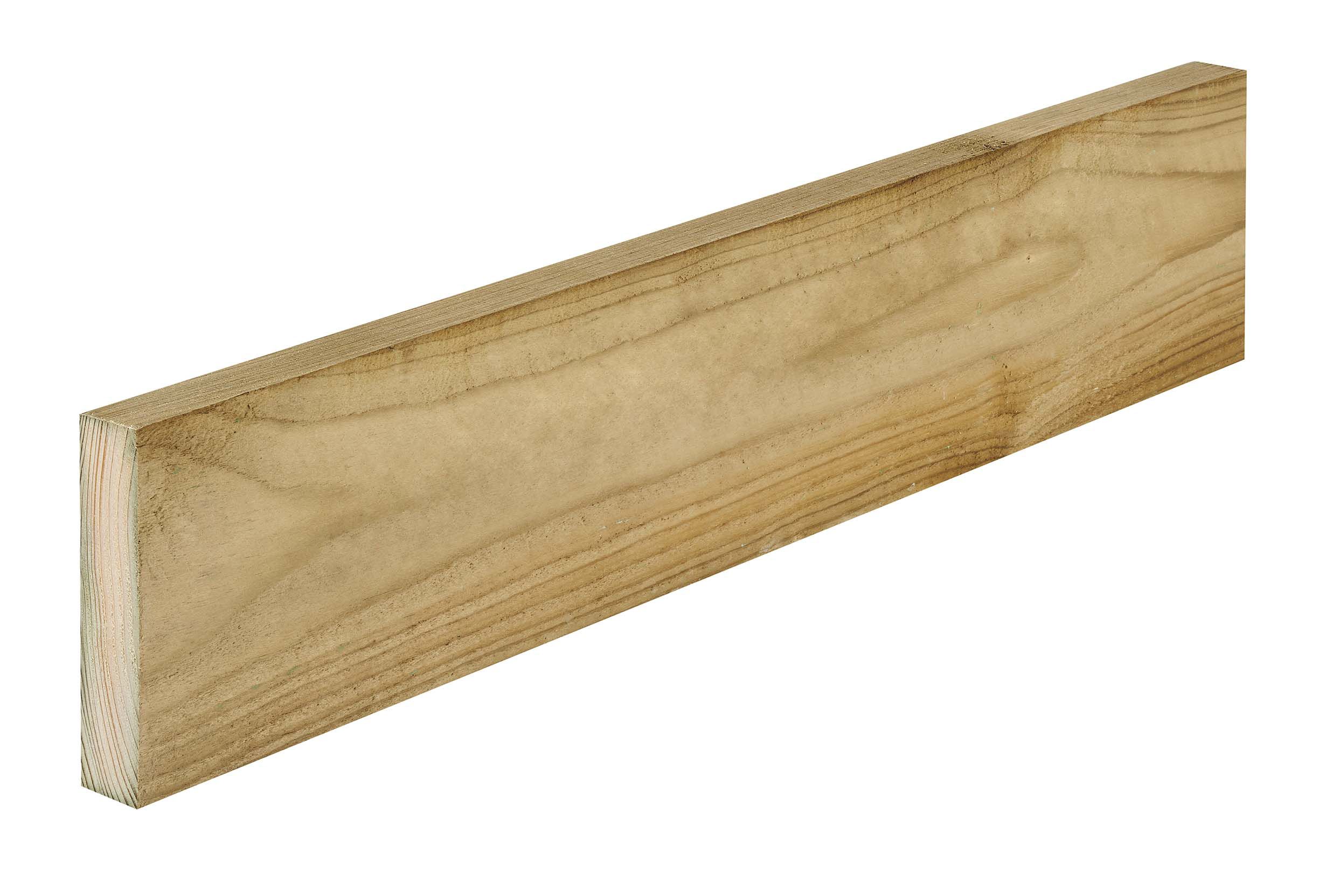 Treated Rough sawn Whitewood Timber (L)1.8m (W)75mm (T)22mm | Compare The Build