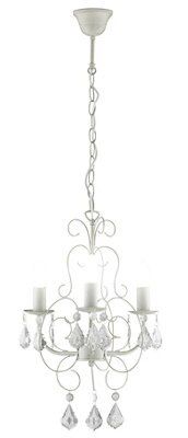 Chesterfield Pendant Gloss White 3 Lamp Pendant Ceiling Light, (Dia)330mm Price Comparisons | Compare The Build