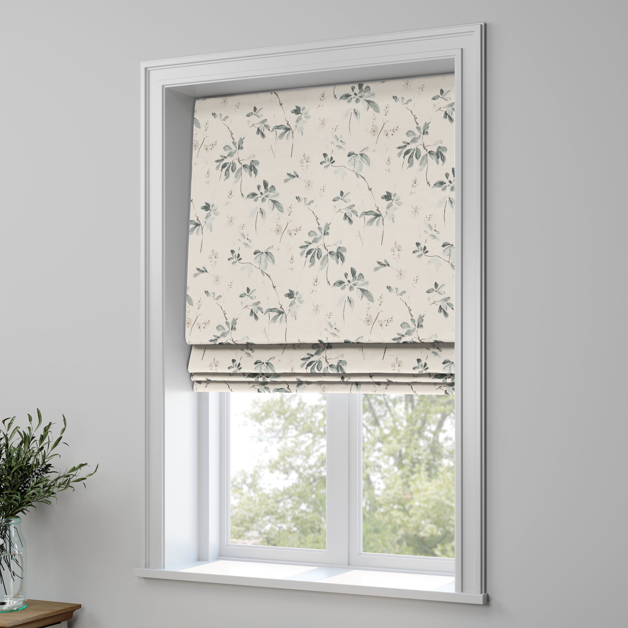Oriental Made to Measure Roman Blind Oriental Burst Teal Price Comparisons | Compare The Build