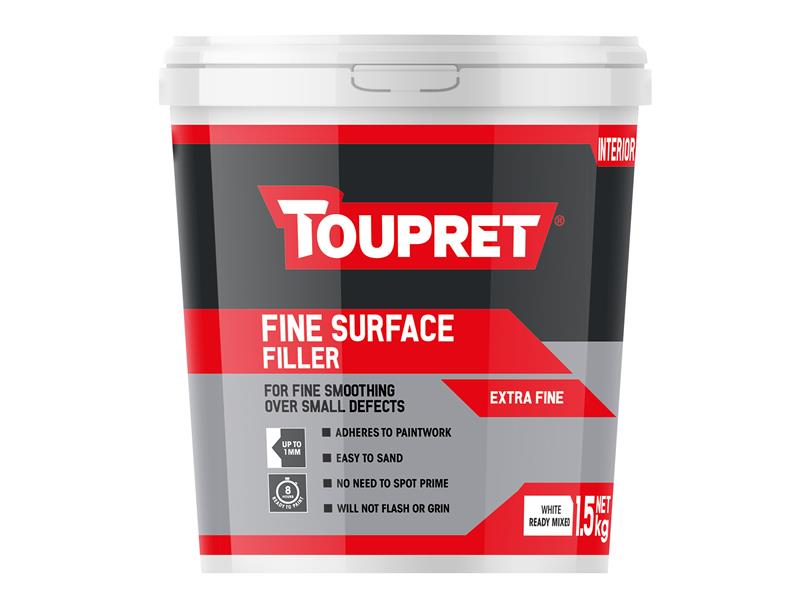 Toupret TOUTTLIP015 Fine Surface Filler 1.5kg Price Comparisons | Compare The Build