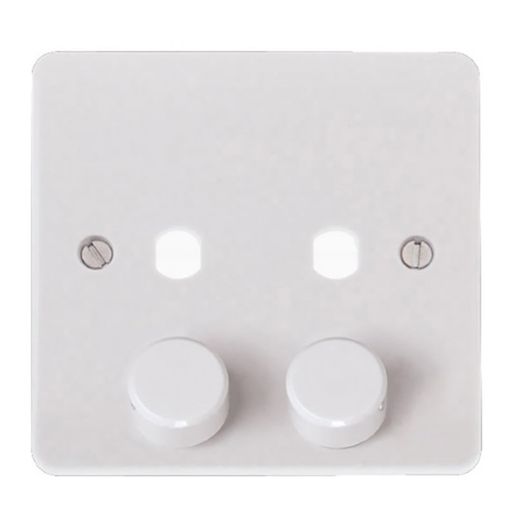 Click Mode 1 Gang Unfurnished Dimmer Plate and Knobs 800W Max 2 Apertures CMA146PL Price Comparisons | Compare The Build
