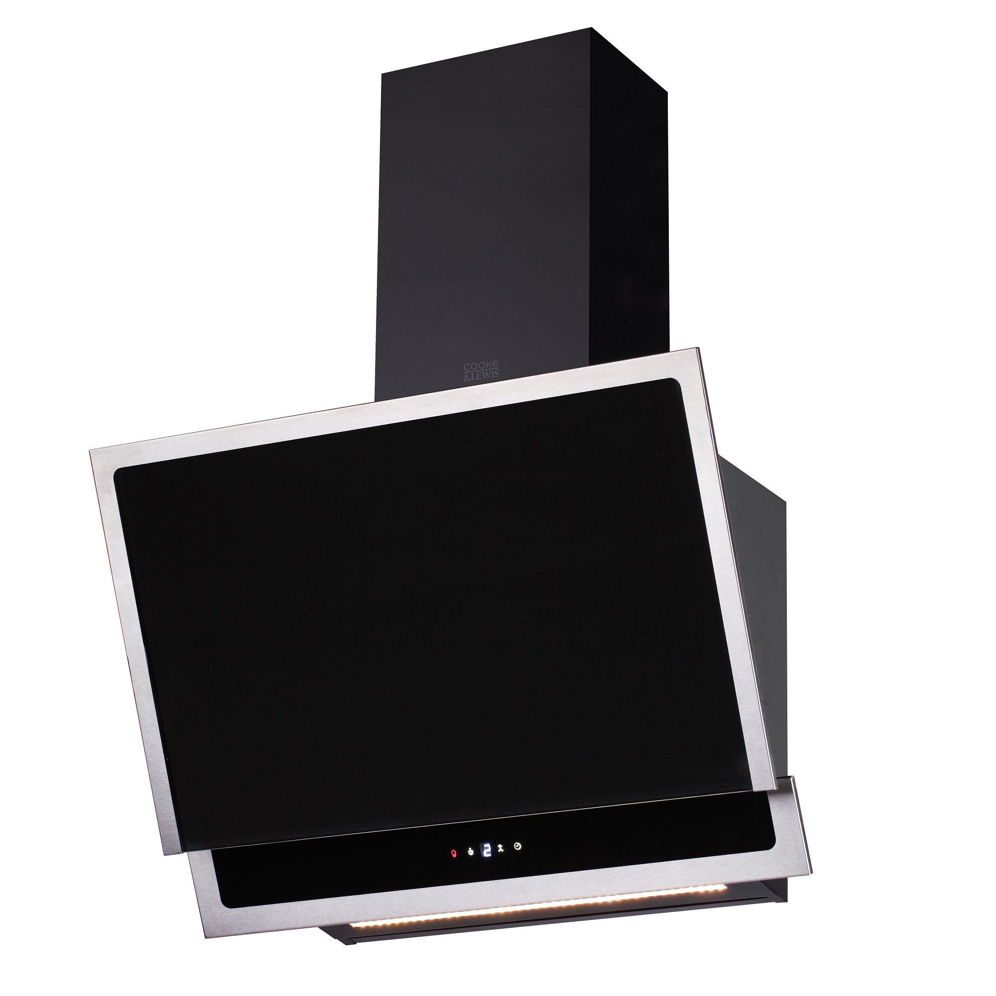 Cooke & Lewis Cl60Agb Black Glass Angled Cooker Hood, (W)60Cm | Compare The Build