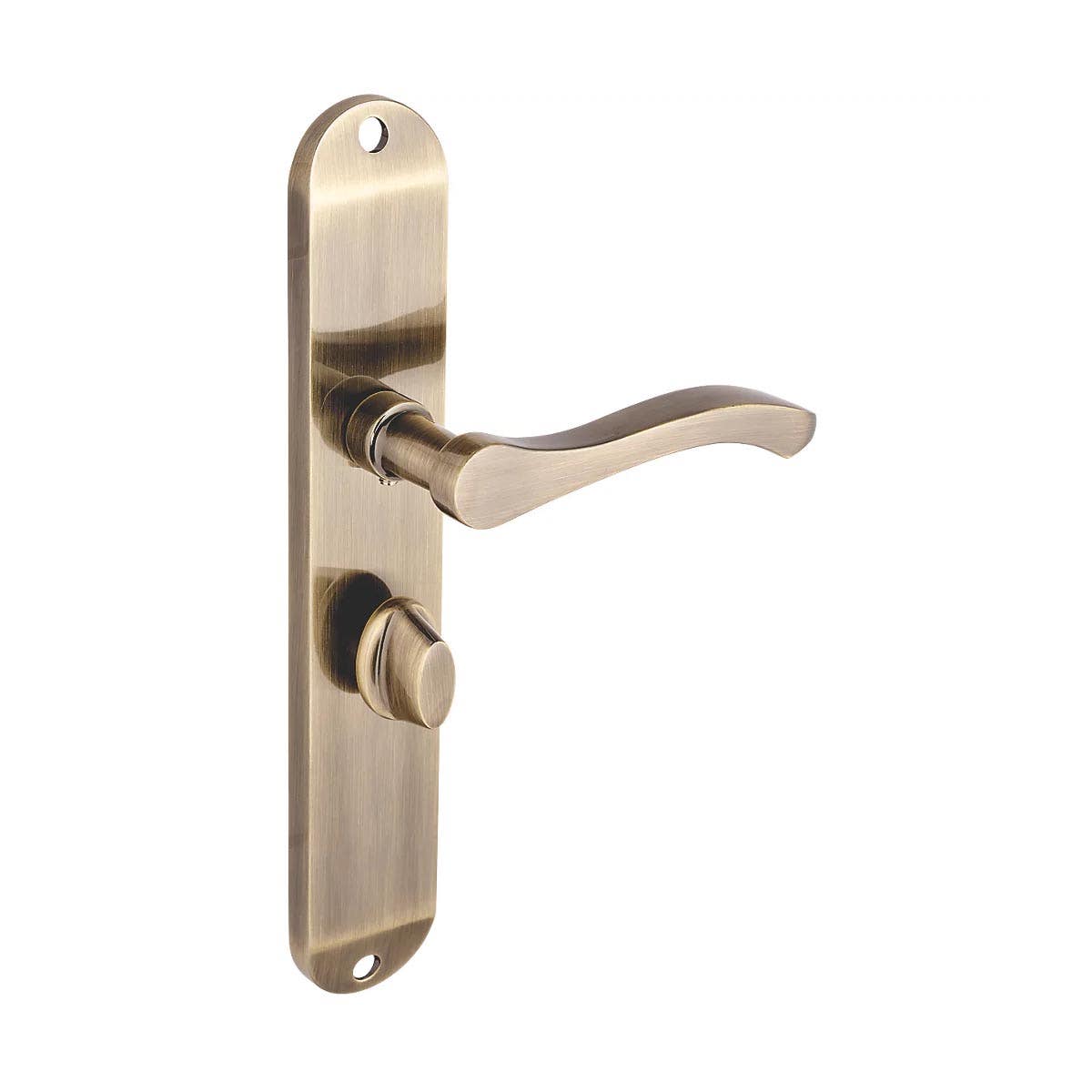 Capri Long Lever Bathroom Door Handle in Antique Brass (Pair) Price Comparisons | Compare The Build