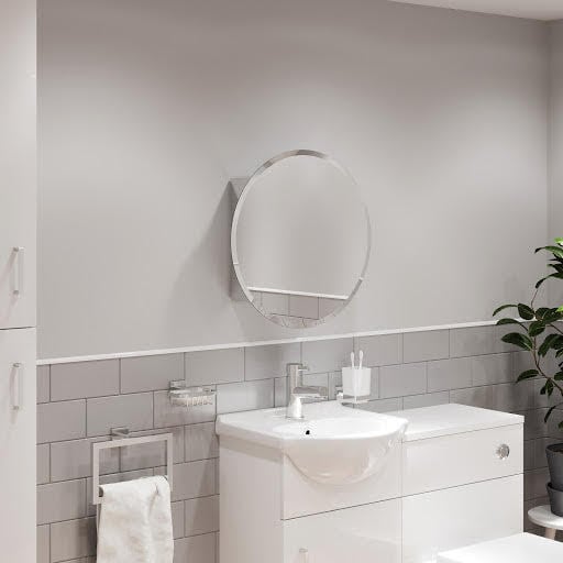 Artis Acier Round Door Stainless Steel Mirror Cabinet 500 x 500mm Price Comparisons | Compare The Build