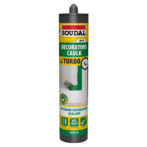 Soudal Turbo Decorators Caulk - 290ml Price Comparisons | Compare The Build