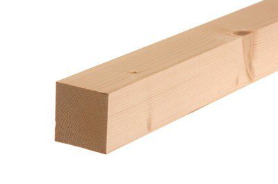 Metsä Wood Smooth Planed Square Edge Whitewood Spruce Stick Timber (L)1.8M (W)44mm (T)44mm, Pack Of 4 Price Comparisons | Compare The Build