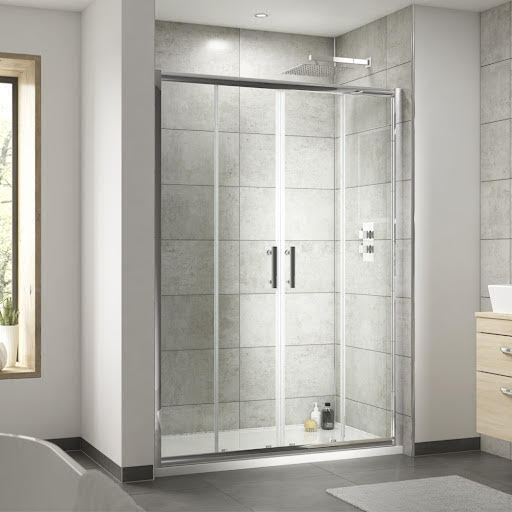 Luxura Pacific 1400mm Double Sliding Door - 6mm | Compare The Build