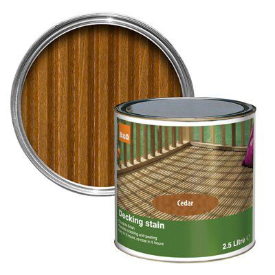 Colours Cedar Matt Decking Wood Stain, 2.5L Price Comparisons | Compare The Build