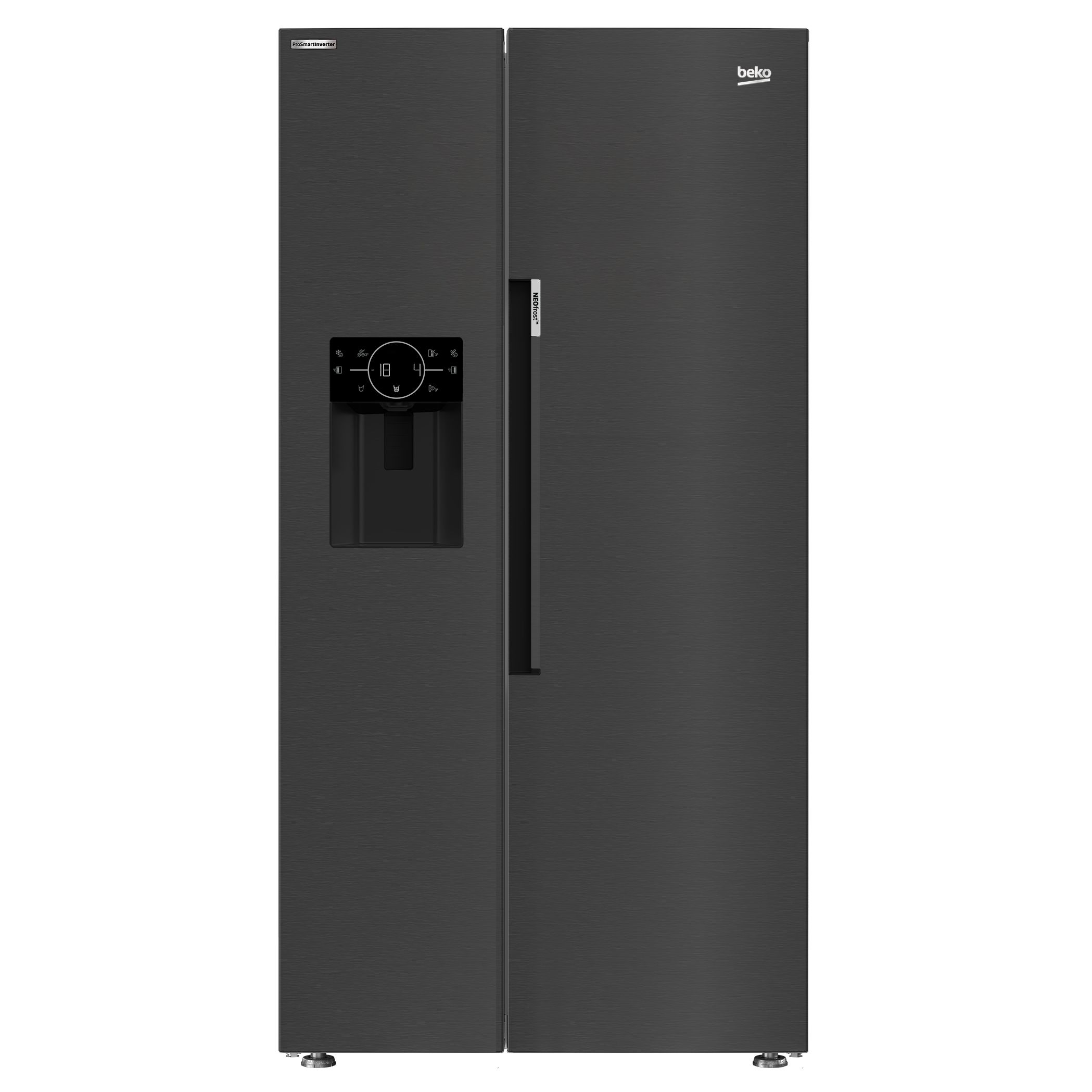 Beko Asp33B32Vps Black Steel Freestanding Fridge Freezer Price Comparisons | Compare The Build