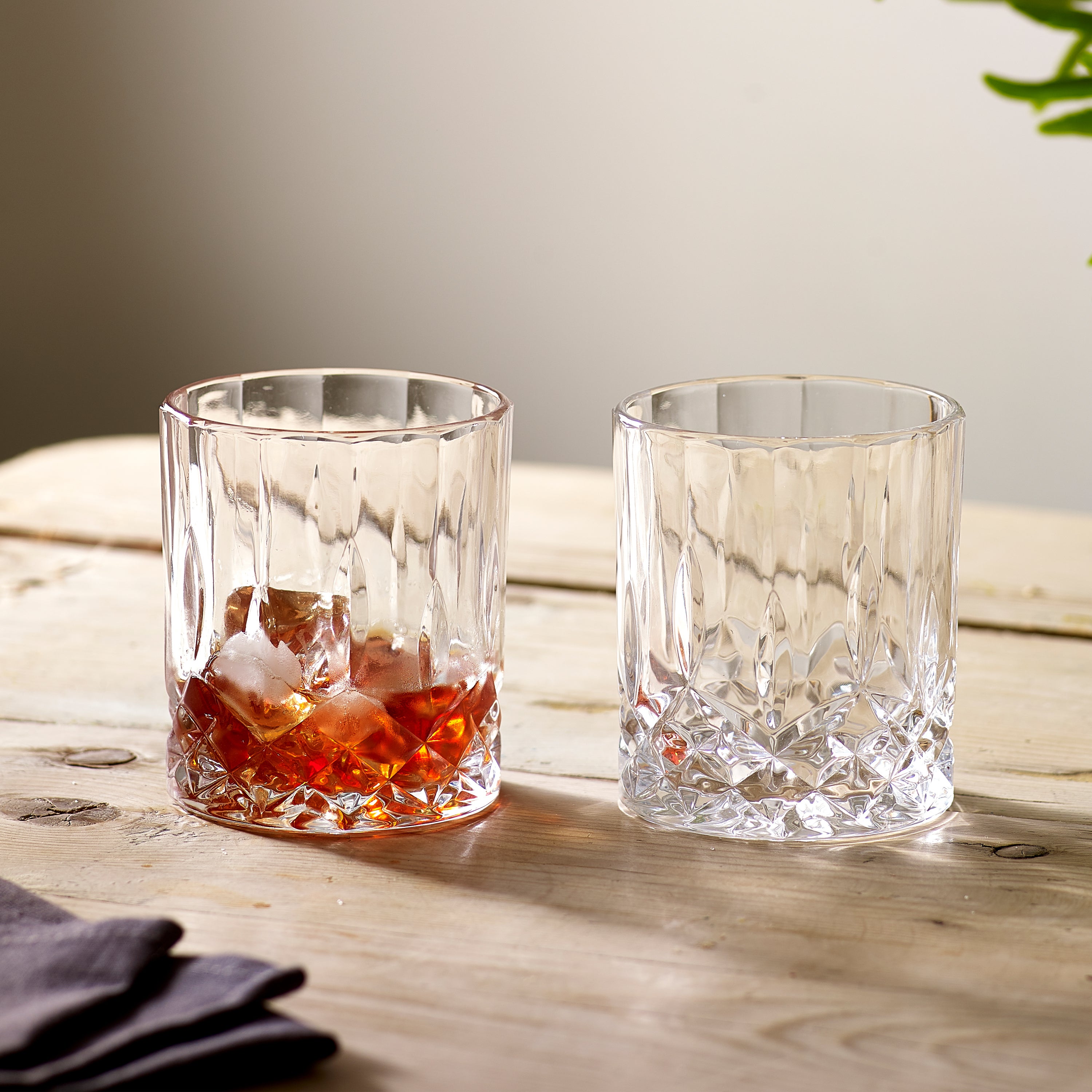 Pack of 2 Pressed Tumblers Clear Price Comparisons | Compare The Build