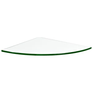 Wickes Glass Corner Shelf - 8 x 250 x 250mm Price Comparisons | Compare The Build