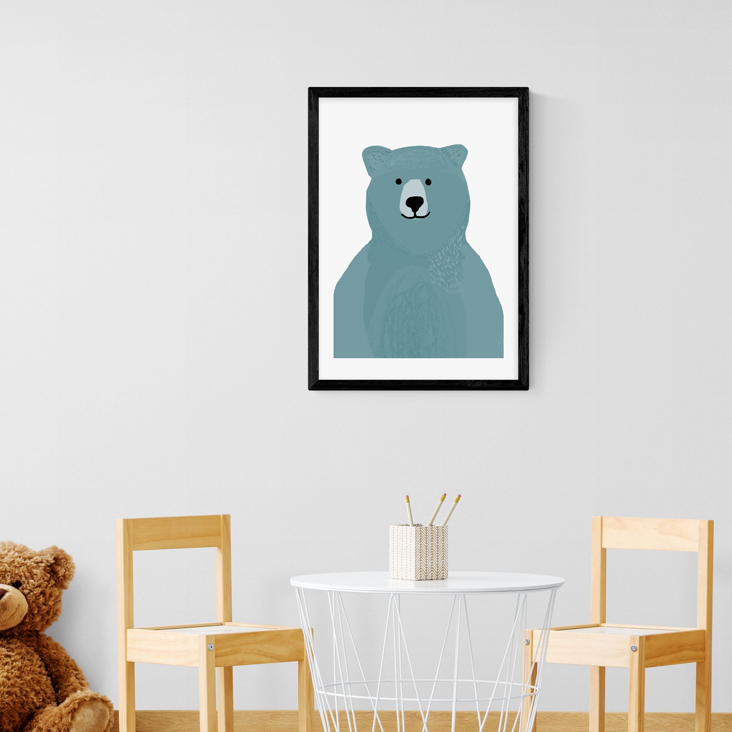 East End Prints Blue Bear Print Blue Price Comparisons | Compare The Build