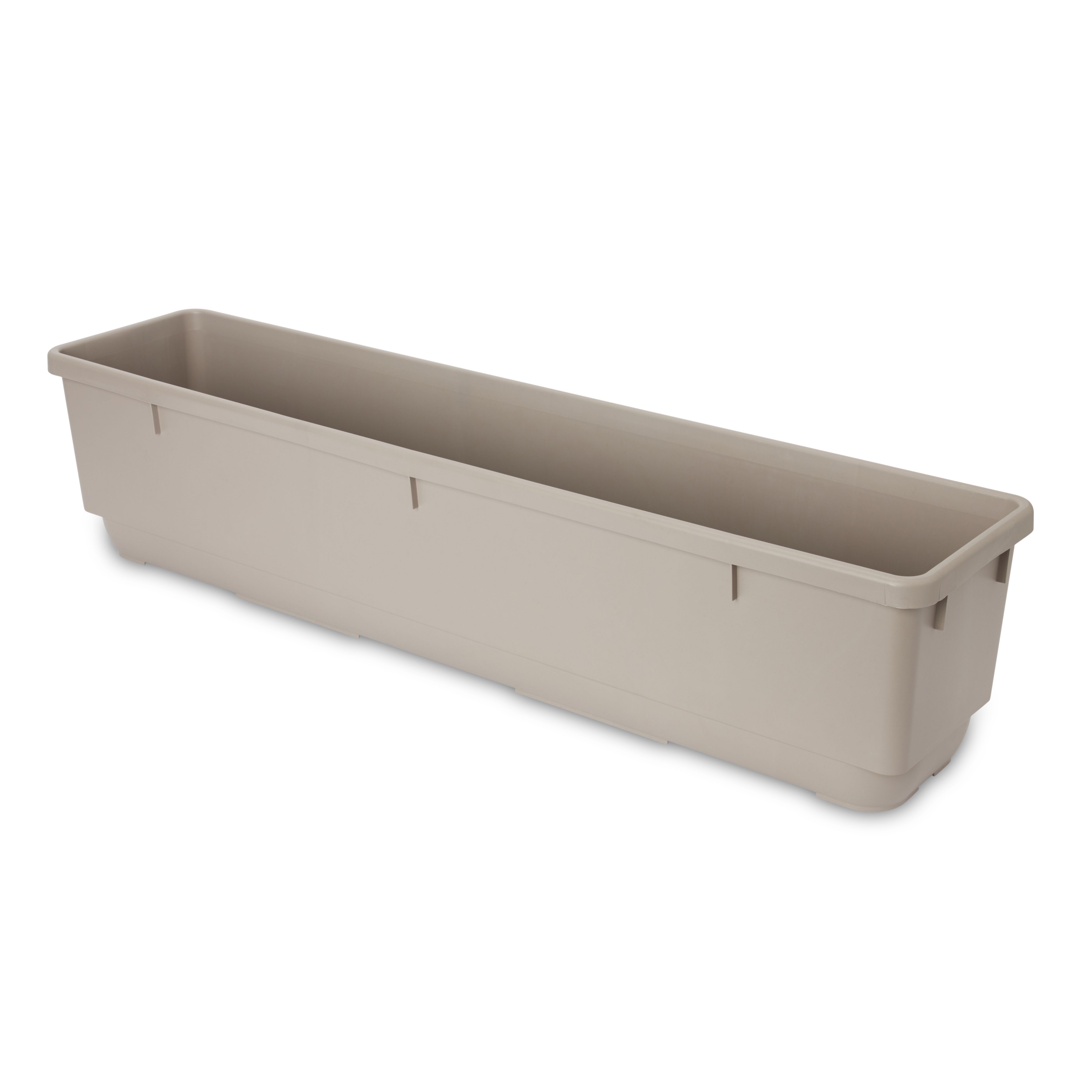 Blooma Florus Taupe Plastic Bell Square Trough 50Cm Price Comparisons | Compare The Build