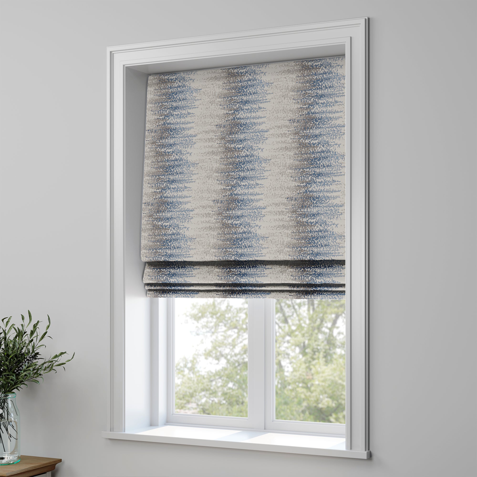 Byron Made to Measure Roman Blind Byron Blue Price Comparisons | Compare The Build