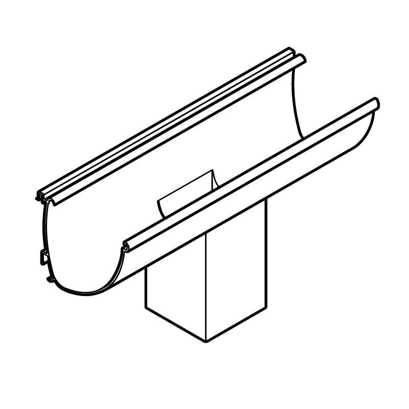 Alumasc Aqualine 150mm x 120mm Modern Running Outlet 100mm x 100mm - White Aluminium EAQ15/SO44A/PPC/9016 Price Comparisons | Compare The Build