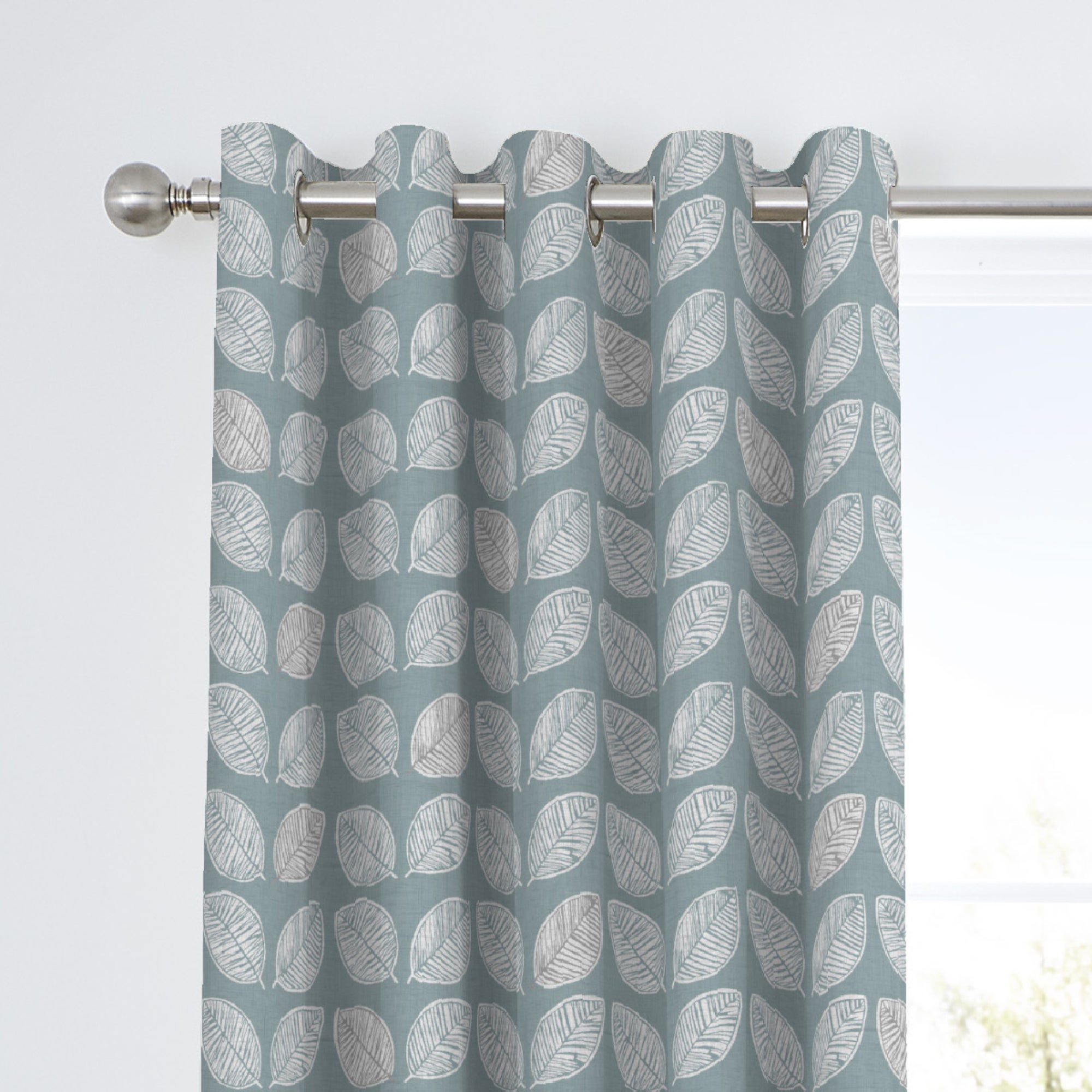 Fusion Delft Duck Egg Eyelet Curtains Blue and White Price Comparisons | Compare The Build