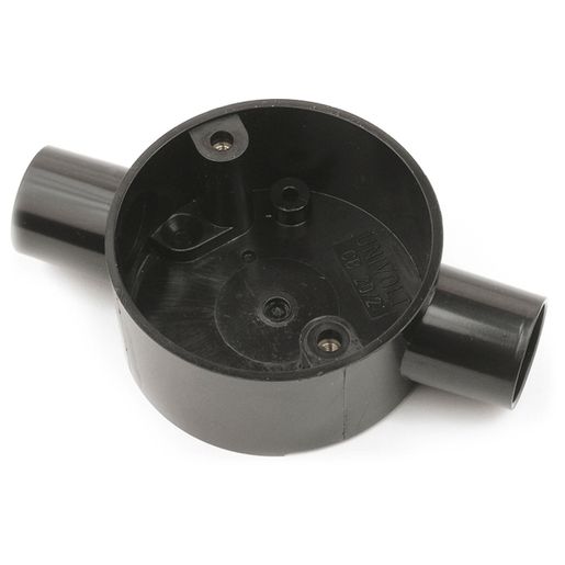 Univolt 3 Way PVC Tee Box Black 25 mm CB25/3BK Price Comparisons | Compare The Build