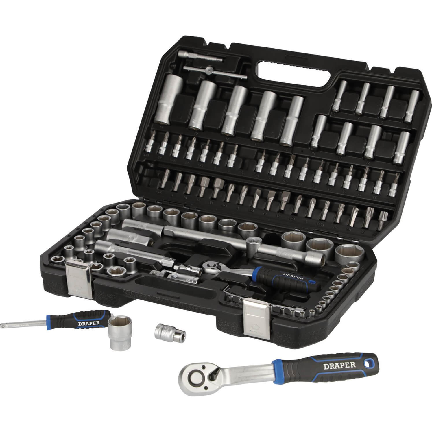 Draper Hi-Torq 108 Piece 1/4" and 1/2" Drive Socket Set Metric Combination Price Comparisons | Compare The Build