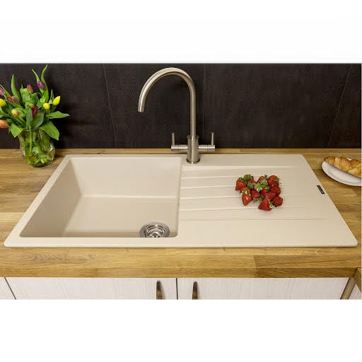 Reginox Harlem 10 Caffe Silvery Granite Inset 1.5 Kitchen Sink With Waste Price Comparisons | Compare The Build