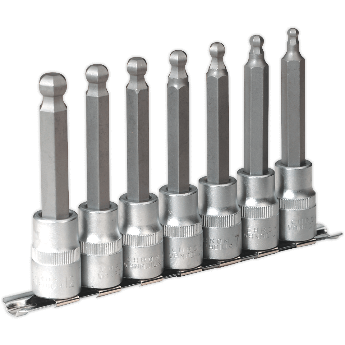 Sealey 7 Piece 1/2" Drive Ball End Hexagon Socket Bit Set Metric 1/2" Price Comparisons | Compare The Build