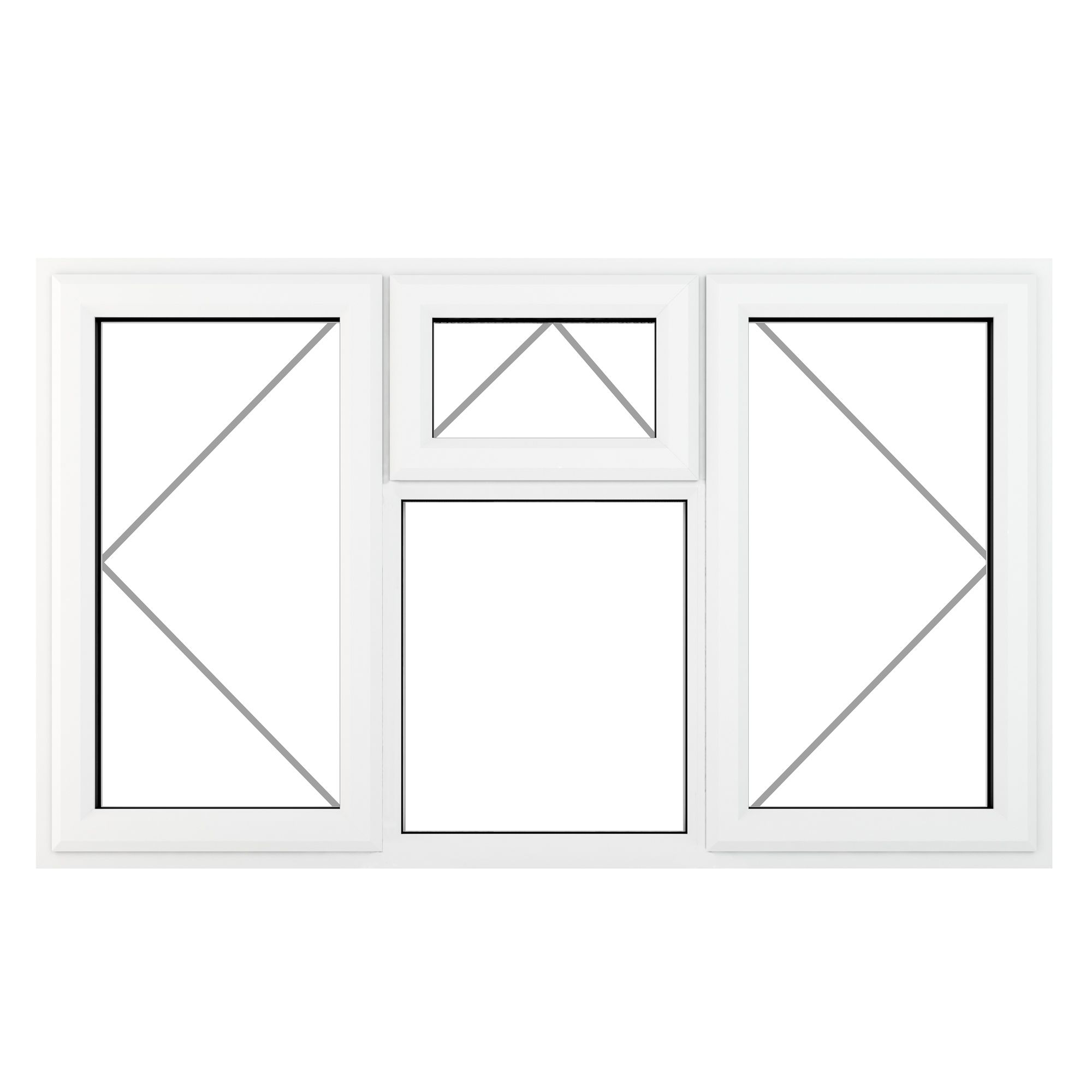 GoodHome Clear Double Glazed White Upvc Top Hung Window, (H)965mm (W)1770mm Price Comparisons | Compare The Build