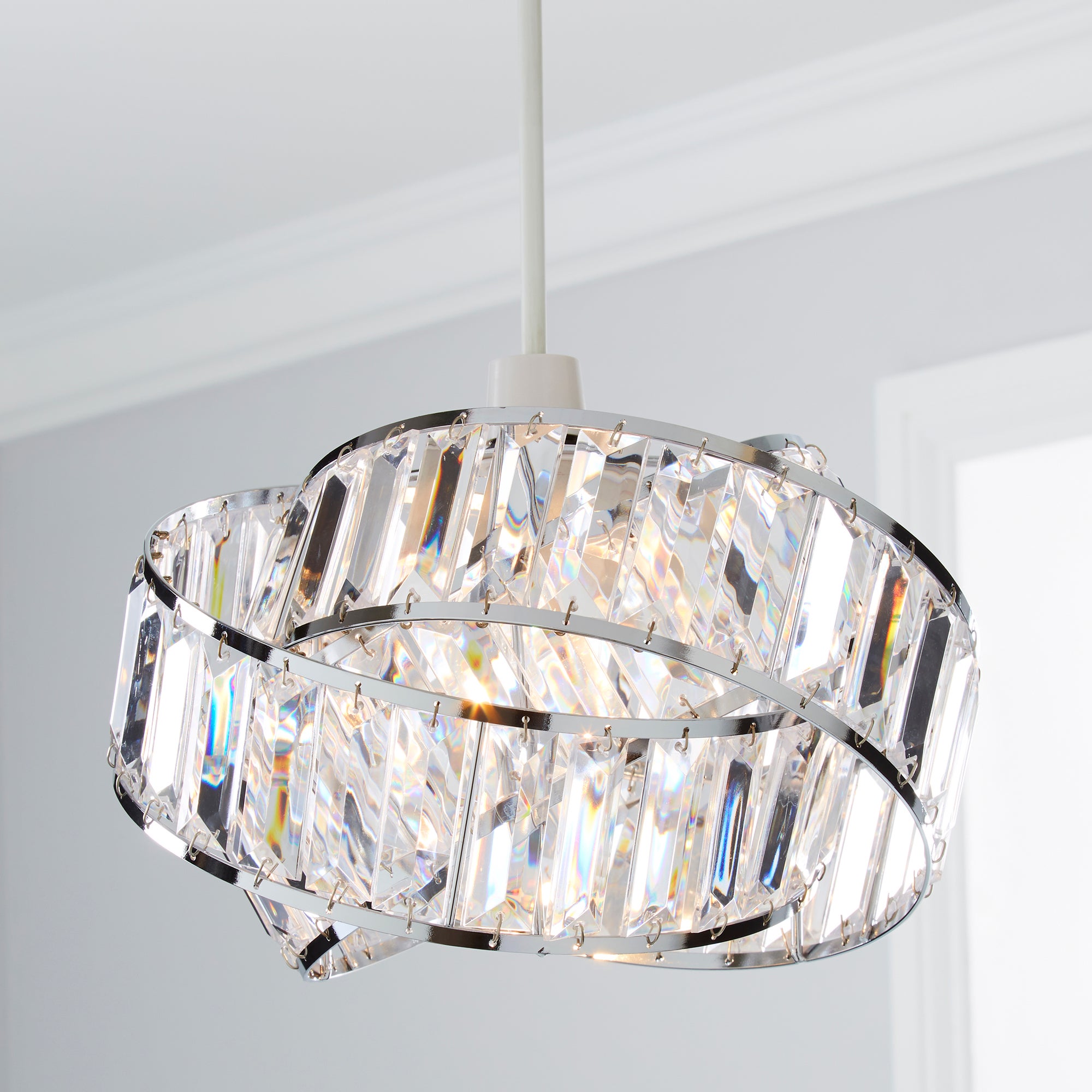 Lilia Acrylic Clear Easy Fit Pendant Clear Price Comparisons | Compare The Build