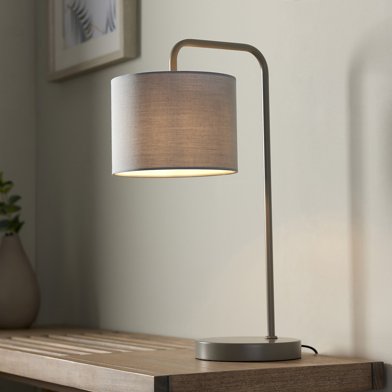 Kendal Table Lamp - Grey Price Comparisons | Compare The Build