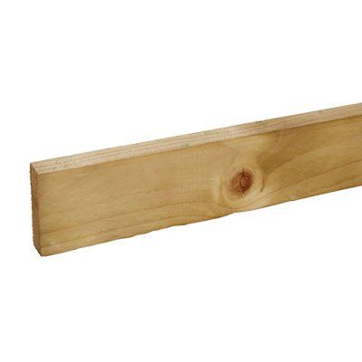 Rough sawn Whitewood Stick timber (L)2.4m (W)75mm (T)22mm, Pack of 4 | Compare The Build