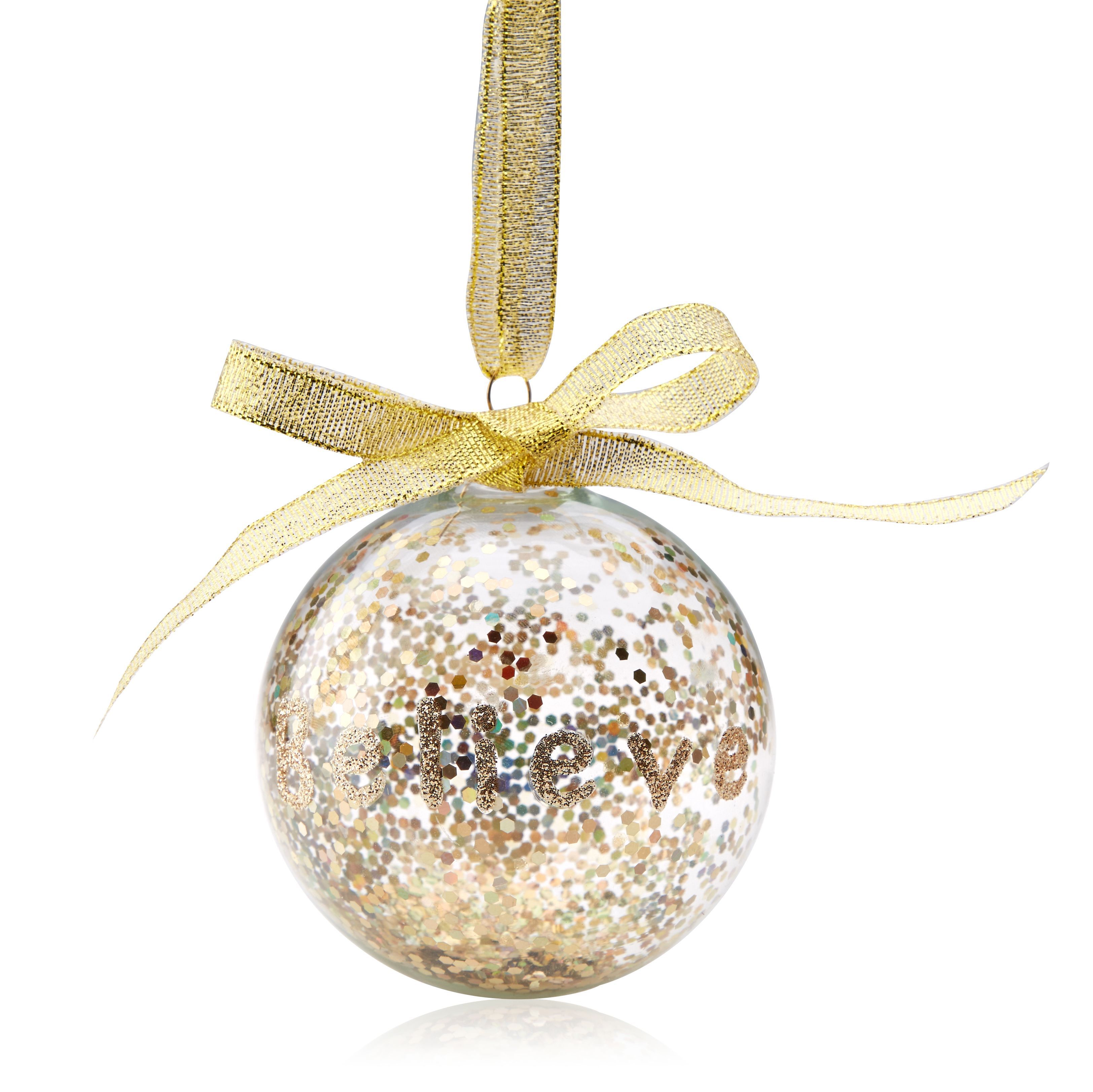 Gold Effect Gold Effect Glitter Filled Decoration Price Comparisons | Compare The Build