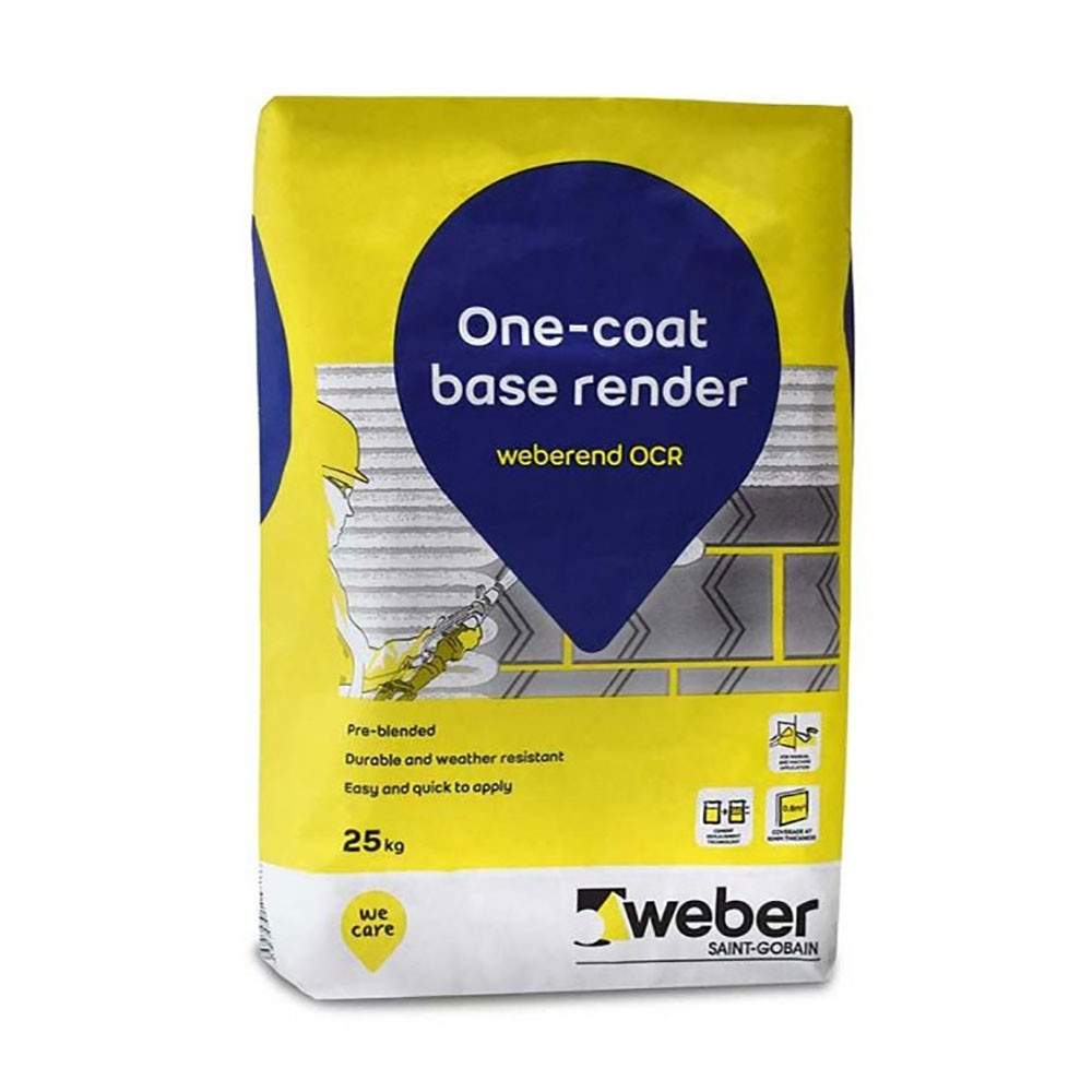 Saint Gobain Weberend OCR One Coat Render - 25kg 50960006 Price Comparisons | Compare The Build